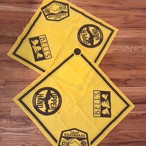 Yellow craft beer bandana